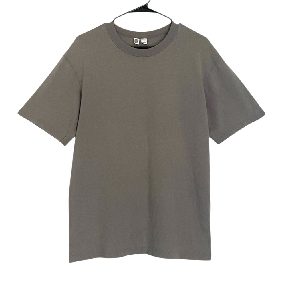 Uniqlo U Heavyweight Cool Grey Crew Neck T-Shirt
